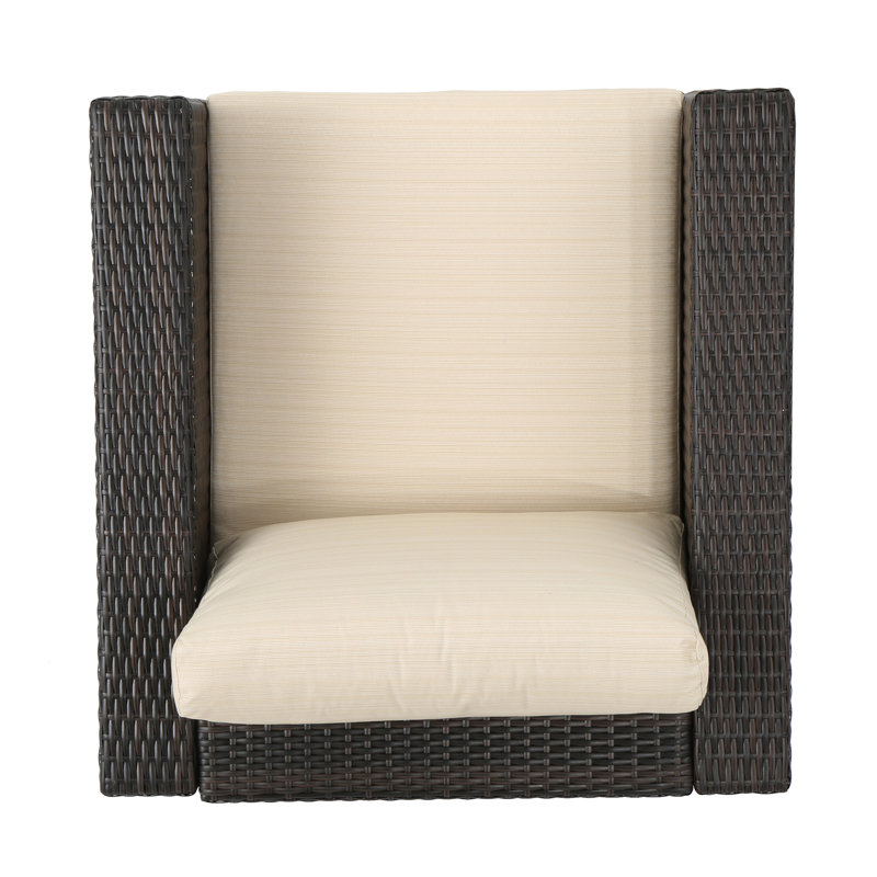 Ebern Designs Parfrey Wicker Outdoor Lounge Chair Wayfair
